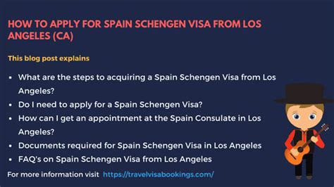 how to get spain schengen visa in los angeles